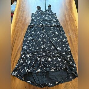 Abercrombie Kids Black Floral High Low Dress